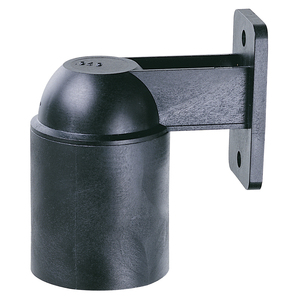 Portalampada Quadrato Nero E27, Lunghezza 3,8 cm, Altezza 5,7 cm, Supporto da Parete - Product Image 1