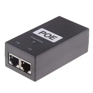 POE Adaptor Injeksi OEM Pengisi Daya Injektor POE, Adaptor Daya POE Desktop POE 12V 24V 36V 48V 0,5a 1A 2A Untuk Kamera Ip