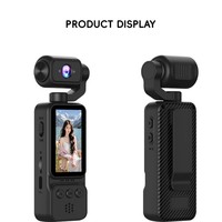 Caméra d'action portable 4K Ultra HD avec Wi-Fi, vision nocturne, objectif rotatif à 180 degrés, anti-tremblement, caméscope Vlog pour la randonnée et les voyages