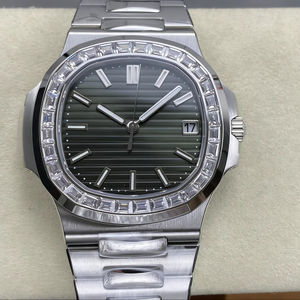 Super Quality waterproof Mechanical <b>Watch</b> 40mm DDF Factory ETA 330 Movement Thickness 8.3mm 5711 Icy T-Shaped <b>Diamond</b> <b>Watch</b> - Product Image 1