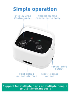 Appareil de massage à pression d'air à 6 chambres, masseur circulatoire à pression d'air séquentielle pour l'œdème et la thrombose veineuse profonde - Product Image 4