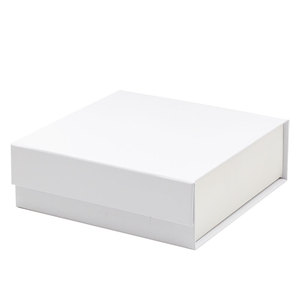 Wholesale Plain <b>Square</b> Collapsible White Magnetic Paper Gift Box Shoe Box Magnetic - Product Image 1