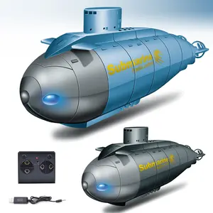 Mini submarino nuclear 6ch rc, brinquedo u-barco à prova d'água com 777-586 mhz (27/49mhz)