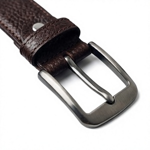Cinturones de Cuero Genuino para Hombre, Personalizados OEM, Paquete de 3, Clásicos en Negro, Marrón y Bronceado, Texturizados, para Vestir o Jeans, Correa de Cuero Vacuno - Product Image 5