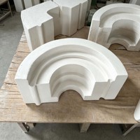 Pièces en fibre céramique de forme spéciale, résistantes à la corrosion, formées sous vide, pour isolation thermique des fours céramiques