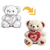 Ours en peluche personnalisé, animaux en peluche doux personnalisés avec logo sur mesure pour cadeau d'enfant, événement promotionnel