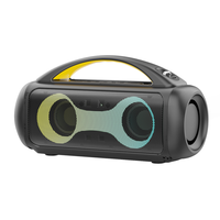 Altavoz Karaoke Portátil para Fiestas al Aire Libre con Micrófono, Subwoofer y Luces LED