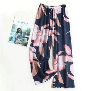 Modello SDC009 a 2,23 Dollari, <span class=keywords><strong>Pantaloni</strong></span> Casual Estivi in Cotone a Vita Libera per <span class=keywords><strong>Donna</strong></span>, Gamba Dritta Lunga, <span class=keywords><strong>Taglie</strong></span> Forti - Product Image 5