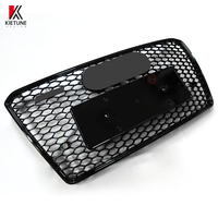 Grille de calandre de voiture KIETUNE RS7 en nid d'abeille, plastique ABS de haute qualité avec installation facile pour Audi A7 2012-2015