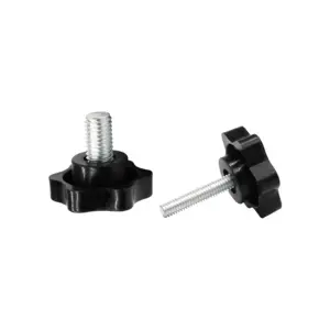 Threaded Male Plastic Machine Clamping Knob Hand Screws Knob Plastic Head Screw With Feet Thumb