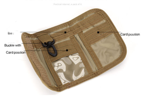 Portefeuille tactique KW01 avec blocage RFID, pochette pour argent, micro-portefeuille avec fermeture à boucle auto-agrippante - Product Image 4