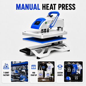 Termopressa Manuale a Caldo per <span class=keywords><strong>Stampa</strong></span> su T-shirt 40x50 a Bandiera 16x20 Prime in Super Offerta - Product Image 3