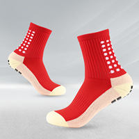 Chaussettes De Football En Caoutchouc Demi Terry Chaussettes Grip Adulte Hommes Chaussettes Antidérapantes Personnalisées