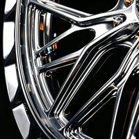 Velg Forged 2-piece Hitam Emas 20 21 22 Inch Multi Spoke untuk Lamborghini Revuelto Huracan Aventador Svj Ferrari F8 Sf90 Roma 812