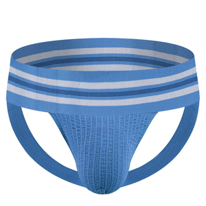 Jockstrap erkek pamuk iç çamaşırı 5cm çizgili kemer seksi ayı Thongs alçak eşcinsel çevre dostu Jockstraps erkekler külot boksörler - Product Image 1