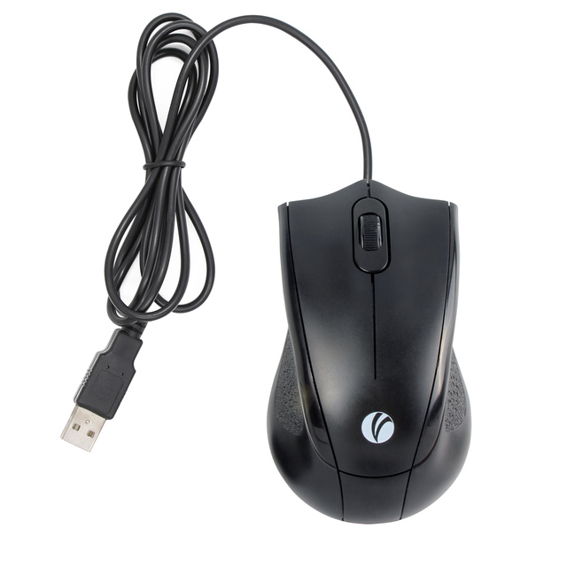 VCOM Hot Selling ABS Wired Mouse with USB Type-A Port Customization for Desktop Laptop Computer 1200 DPI