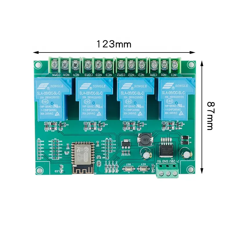 جديد و حار DC7-28/5V 30A رباعية ESP8266 WIFI تتابع وحدة ESP12F مجلس التنمية