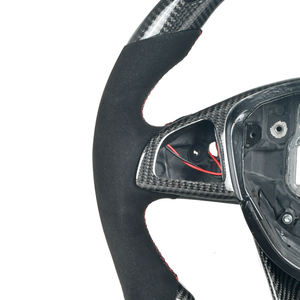 พวงมาลัยคาร์บอนไฟเบอร์แอลอีดีปรับแต่งได้สำหรับรถเบนซ์ Mercedes AMG <span class=keywords><strong>CLA</strong></span> GLC glb GLS C63 E63 W203 W205 W204 W213 2016-2017 - Product Image 4