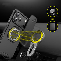 Funda Protectora Magnética de Lujo para Cámara, Diseño Premium Resistente, TPU+Acrílico, para 17/16/15/14/13 Pro Max Plus Slide
