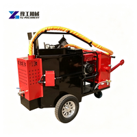 Machine de scellement de fissures routières robuste et durable avec revêtement résistant pour le comblement des joints de routes par les agents routiers