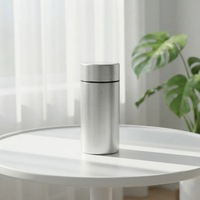 Pot hermétique portable rond en aluminium, anti-odeur, détachable, pour épices, herbes, tabac, cuisine, voyage