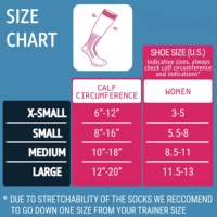 Chaussettes de sport à sublimation performante, soulagement des varices, chaussettes de sport antidérapantes, chaussettes de compression 20-30 mmhg