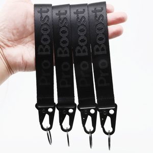 2025 Neues Design Hochwertige Nut Jacquard Kurzseil Schlüssel bund Wanders chnalle Nylon Handgelenk Lanyard - Product Image 1