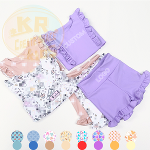 KERUI Set <span class=keywords><strong>Sportivo</strong></span> Estivo per Bambine, <span class=keywords><strong>Top</strong></span> e Pantaloncini, Completo Yoga Senza Maniche in Nylon Spandex per Golf - Product Image 1
