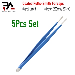 คีมผ่าตัดแบบไม่เป็นสื่อนำไฟฟ้า เกรดเยอรมัน ยี่ห้อ Potts-Smith ขนาด 8 นิ้ว ปลายตรงเรียบ ใช้ซ้ำได้ สำหรับการผ่าตัดด้วยไฟฟ้าและการทำแผลผ่าตัด - Product Image 1