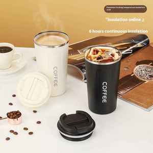 New 304 Stainless Steel Vacuum Tumbler Leak-Proof <b>Large</b> Capacity 6-12hr Thermal Insulation for Men Women Home Office Outdoor - Product Image 3