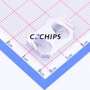 MY-2032-08 Button & Strip Battery Connector SMD Connector Battery Clip CR2032 Phosphor Bronze Nickel - Product Image 2