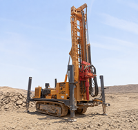 Fabricant chinois de machines de forage de puits d'eau portables, plateformes de forage géothermique DTH de 1000 m à vendre, moteur diesel Yuchai