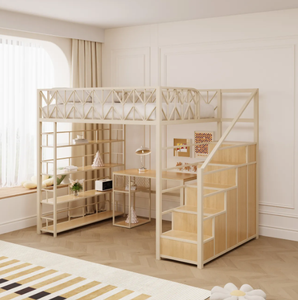 <span class=keywords><strong>Letto</strong></span> a castello in ferro multifunzionale soppalco sotto il <span class=keywords><strong>letto</strong></span> <span class=keywords><strong>singolo</strong></span> superiore e inferiore vuoto secondo piano <span class=keywords><strong>letto</strong></span> - Product Image 5