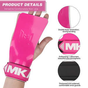 Găng tay tập gym không ngón MKAS bằng cao su, bảo vệ lòng bàn tay, hỗ trợ nâng tạ cho nam và nữ - Product Image 3