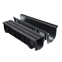 Système de drainage linéaire préfabriqué en plastique HDPE durable pour caniveaux de pluie, allées et évacuations extérieures de salle de bain