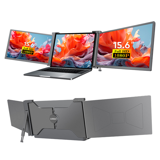 Ready to Ship 100% SRGB Broader Version High Brightness Super Thin Design Dual Screen Monitor