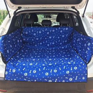 Venta al por mayor, estampado personalizado, patrón de hueso, impermeable, cubierta de asiento de coche para perro, alfombrilla para perro SUV - Product Image 3
