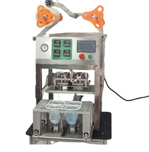 Machine de scellage de films personnalisée pour boîtes de bureau, scellage thermique des bords, emballage de films en aluminium pour yaourts et boîtes en plastique - Product Image 6