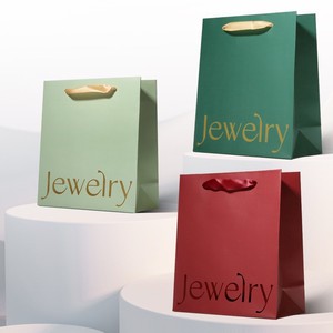 Boîte d'emballage pour bijoux rectangulaire 16x18x7cm en carton, sac cadeau avec impression de logo pour le rangement des bijoux - Product Image 2