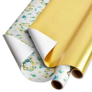 JINTU Christmas Gift Wrapping Paper Roll Customized Waterproof Packing Paper Wrap Flower