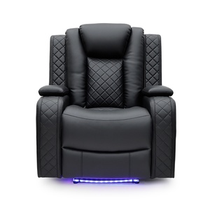 Geeksofa đồ nội thất da hiện đại điện điện chuyển động ngồi có thể ngả sofa Set với giao diện điều khiển & gấp xuống bảng cho phòng khách - Product Image 6