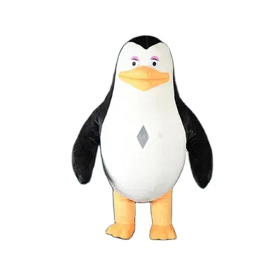 Populaire en peluche gonflable pingouin mascotte costume personnage de dessin animé Madagascar skipper cosplay costume pour adultes