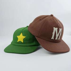 BSCI Unisex Woll-Low-Profile-Kappe Snapback-Mütze mit individuellem Filz-Patch-Logo, <span class=keywords><strong>5</strong></span>-<span class=keywords><strong>Panel</strong></span>-Kappe mit individuellem flachem Schirm, unstrukturierte Dad-Kappe - Product Image 1