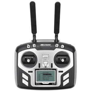 Transmisor RC <span class=keywords><strong>Microzone</strong></span> MC10 de 10 Canales y 2.4 GHz FHSS con Receptor MC9008S, PCM2048 PWM /M.Bus para Piezas de Aviones y Drones de Carreras FPV - Product Image 1