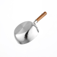 Multifunktions-Edelstahl Nudeln im japanischen Stil, die dampf enden Milch topf kochen Schnee wanne Induktion sherd mit Glas deckel