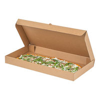 Großhandel: Rechteckiger, Schwarzer, Unbedruckter Pizzakarton aus Lebensmittelechter Wellpappe für Pizza und Fladenbrot