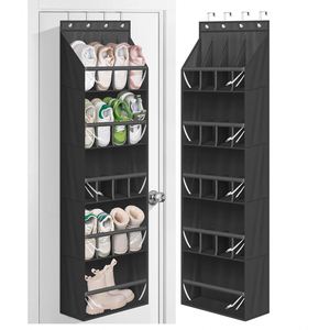 20 Closet Pairs Narrow Hanging <b>Shoe</b> Rack for Door Hanger Deep Pocket Over the Door <b>Shoe</b> Organizer - Product Image 1