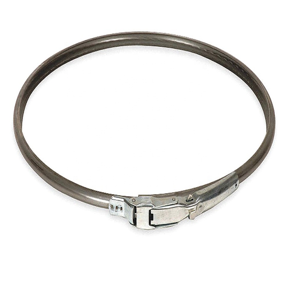 Оцинкованный металлический барабан с открытой головкой, фиксирующее кольцо, зажим для барабана