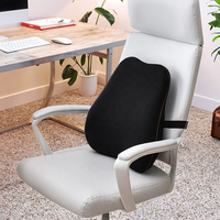 Support lombaire pour chaise de bureau, coussin de dossier en mousse à mémoire de forme de qualité supérieure, soulagement des douleurs dorsales, amélioration de la posture, grand coussin de dossier