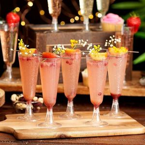 Gobelets en plastique jetables transparents, détachables, colorés, élégants, pour fêtes, mariages, bars, événements, cocktails, champagne - Product Image 2